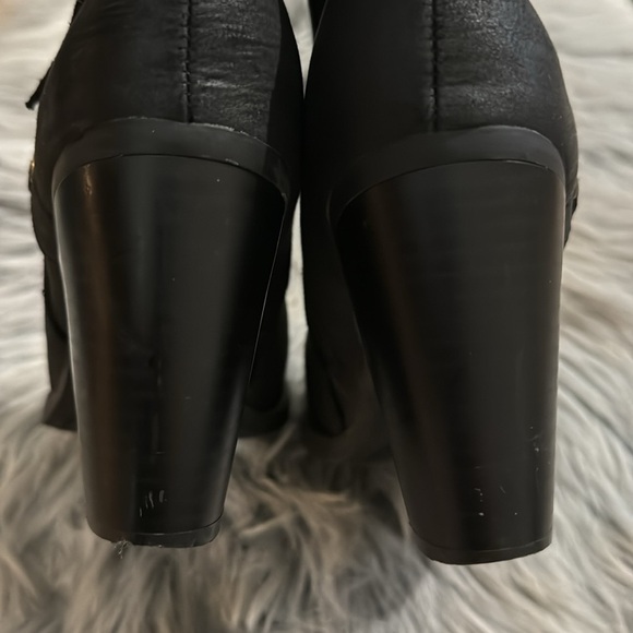 Rampage Pamina Stacked Heel Boots Booties 9.5 - Picture 9 of 13